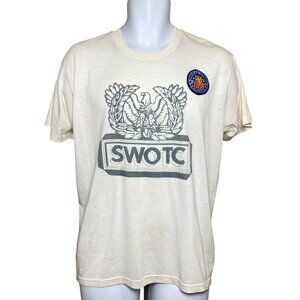 Vintage SWOTC Army T Shirt Size L Physical Fitness Excellence Patch Made In USA